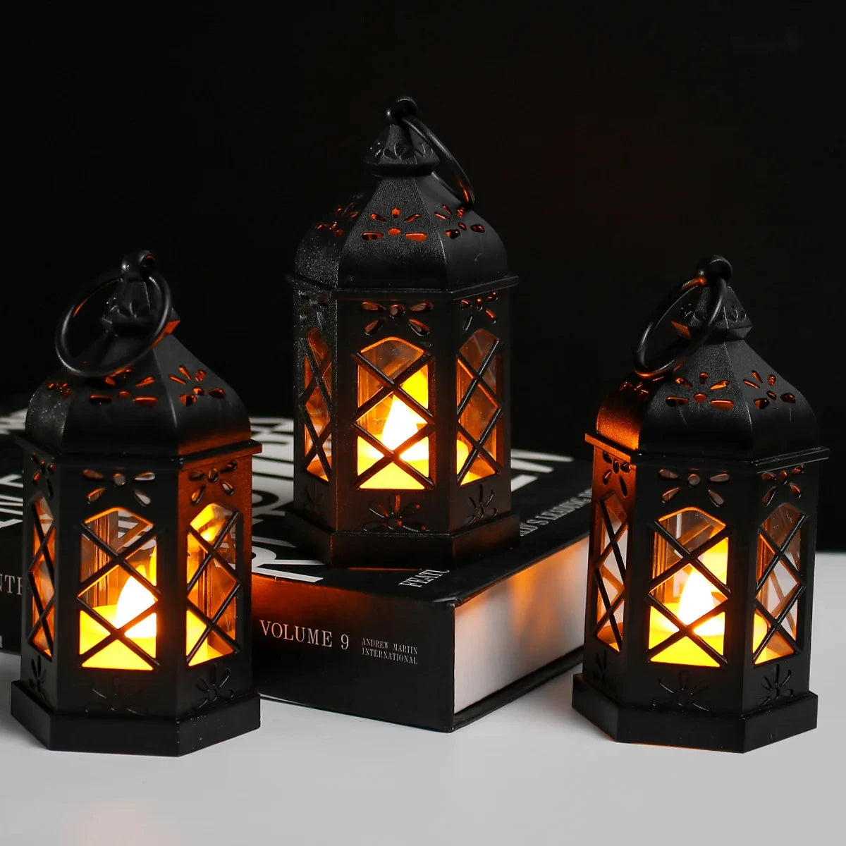 Black Candle Lamp