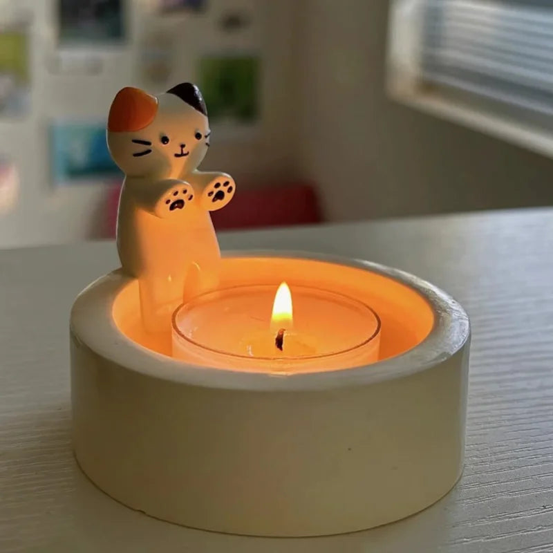 Cute Cat Candle Holder