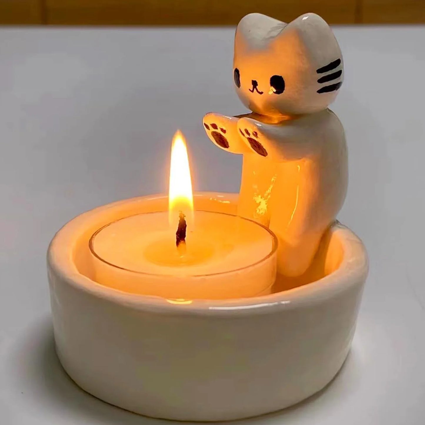 Cute Cat Candle Holder