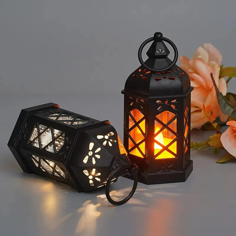 Black Candle Lamp