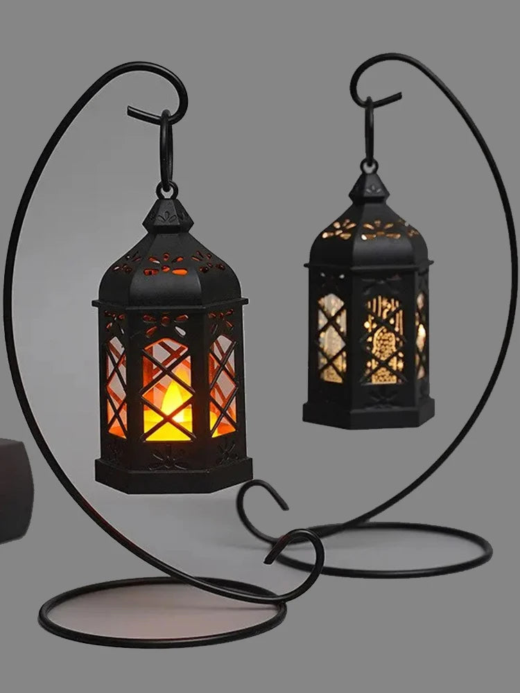 Black Candle Lamp