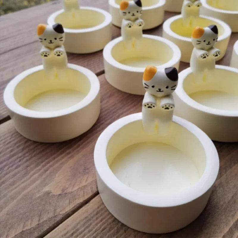 Cute Cat Candle Holder